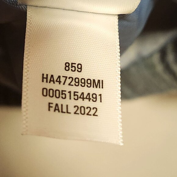 Halogen Women's Size XS Blue and White Plaid Double Breasted‎ Pea Coat W/Pockets - Picture 6 of 8